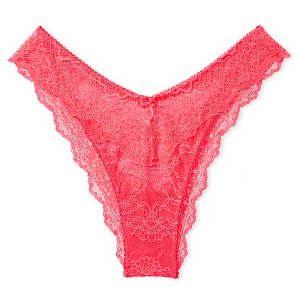 β€οΈβπ₯ XXL VS Dream Angels Corded Lace Brazilian Panty β€οΈβπ₯ - Picture 4 of 16